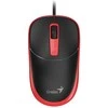 Genius DX-123 Pelė su laidu, juoda-raudona, 1200DPI