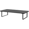 Laikiklis Powerton Monitoriaus pagrindas, lengvas montavimas, vieta klaviatūrai, juoda, metalinė / MDf plokštė, 20 kg keliamoji galia, Powerton, ergo