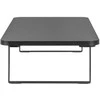 Laikiklis Powerton Monitoriaus pagrindas, lengvas montavimas, vieta klaviatūrai, juoda, metalinė / MDf plokštė, 20 kg keliamoji galia, Powerton, ergo