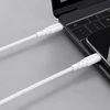 Powerton ENERGY Baltas EDITION Kabelis USB-C, 100W, 1m, silikonowy, (baltos spalvos)