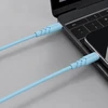 Powerton ENERGY PASTEL EDITION Kabelis USB-C, 100W, 1m, silikonowy, mėlyna