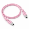 Powerton ENERGY PASTEL EDITION Kabelis USB-C, 100W, 1m, silikonowy, rožinė