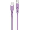 Powerton ENERGY 100W, 1m, silikonowy, violetinė