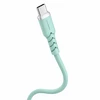 Powerton ENERGY PASTEL EDITION Kabelis USB-C, 100W, 1m, silikonowy, miętowy
