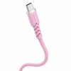 Powerton ENERGY PASTEL EDITION Kabelis USB-C, 60W, 1m, silikonowy, rožinė