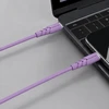 Powerton ENERGY 60W, 1m, silikonowy, violetinė