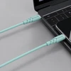 Powerton ENERGY PASTEL EDITION Kabelis USB-C, 60W, 1m, silikonowy, miętowy