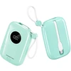 Powerton ENERGY PASTEL EDITION Powerbank 10000mAh, 2x USB-C, 22.5W, zintegrowane kable, miętowa