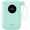 Powerton ENERGY PASTEL EDITION Powerbank 10000mAh, 2x USB-C, 22.5W, zintegrowane kable, miętowa