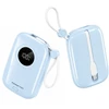 Powerton ENERGY PASTEL EDITION Powerbank 10000mAh, 2x USB-C, 22.5W, zintegrowane kable, mėlyna