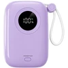 Powerton ENERGY PASTEL EDITION Powerbank 10000mAh, 2x USB-C, 22.5W, zintegrowane kable, violetinė