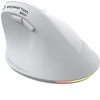 Powerton ERGO SPIRA Bevielė pelė, balta ir-pilka, 3200DPI