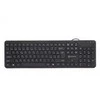 Powerton LIFE SLIM Klaviatūra su laidu (USB) CZ/SK, juoda
