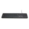 Powerton LIFE SLIM Klaviatūra su laidu (USB) US, juoda