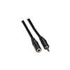 Jack Garso prailginimo kabelis lizdas (3,5 mm) M - lizdas (3,5 mm) F, 3 m, juodas, logotipas