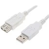 Lama Plus USB ilgintuvas (2.0), USB A M - USB A F, 0.3m, balta