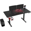 Reguliuojamo aukščio žaidimų stalas Ultradesk LEVEL V2, 140 x 68 cm, Juodos/raudonos spalvos