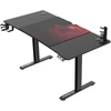 Reguliuojamo aukščio žaidimų stalas Ultradesk LEVEL V2, 140 x 68 cm, Juodos/raudonos spalvos