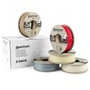 Spectrum Filament PLA specials 5x250g, mišinys, Stone Light, Stone Dark, Thermoactiv Raudona, Wood OAK, Glow Žalias