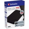 Kietasis diskas SSD Zewnętrzny Verbatim Store N Go, 53230, 1000GB, juoda, USB-A/Micro-B, su adapterem USB-A na USB-C(TM), 2.5", USB-C, 1TB