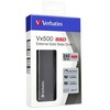 Kietasis diskas SSD Zewnętrzny Verbatim Vx500, 47442, 240GB, sidabrinė, 2.5", USB-C