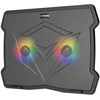 Stojak pod notebook, CP2020, su pašvietimu, su wiatrakiem, juoda, Meetion