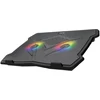 Stojak pod notebook, CP2020, su pašvietimu, su wiatrakiem, juoda, Meetion