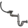 „StrongSinks“ plastikinis kriauklės sifonas, 40 mm, 220–460 mm, baltas, EOL