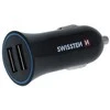 Swissten Premium automobilinis įkroviklis 12 - 24V / 1A + 2.1A + Lightning duomenų kabelis 1,2m