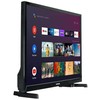 Televizorius Orava, LT-ANDR24 A01, 24", HD Ready 1366x768, 50/60 Hz, juoda, Android TV