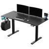 ULTRADESK LEVEL V2 žaidimų stalas, 140x68cm, 72-117cm, elektra reguliuojamas, be paminkštinimo