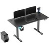 ULTRADESK LEVEL V2 žaidimų stalas, 140x68cm, 72-117cm, elektra reguliuojamas, be paminkštinimo