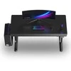ULTRADESK Biurko dla gracza QUEST, 140x70cm, 72-120cm, juoda-juoda