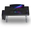 ULTRADESK Biurko dla gracza QUEST, 140x70cm, 72-120cm, szaro-juoda