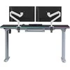 ULTRADESK QUEST žaidimų stalas, 140x70cm, 72-120cm, pilkai juodas