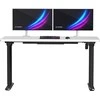 ULTRADESK QUEST žaidimų stalas, 140x70cm, 72-120cm, juoda-balta