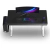 ULTRADESK Biurko dla gracza QUEST, 140x70cm, 72-120cm, baltai-juodas