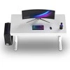 ULTRADESK Biurko dla gracza QUEST, 140x70cm, 72-120cm, balta-balta