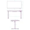 ULTRADESK QUEST žaidimų stalas, 140x70cm, 72-120cm, pilkai juodas