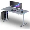 ULTRADESK Biurko dla gracza QUEST, 140x70cm, 72-120cm, pilka-pilka