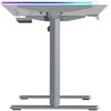 ULTRADESK QUEST žaidimų stalas, 140x70cm, 72-120cm, pilkai baltas