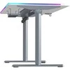 ULTRADESK QUEST žaidimų stalas, 140x70cm, 72-120cm, pilkai baltas
