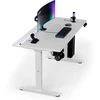 ULTRADESK Biurko dla gracza VORTEX, 140,5x70cm, 72-122cm, balta