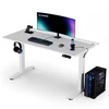 ULTRADESK Biurko dla gracza VORTEX, 140,5x70cm, 72-122cm, balta