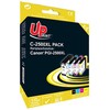 „UPrint“ suderinamas rašalas su PGI 2500XL, C-2500XL BK/C/M/Y PACK, juodas/žydras/rausvas/geltonas, 75+3x21ml