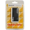 Šakotuvas DEFENDER USB HUB mini 4 jungtys, USB 2.0, QUADRO-INFIX