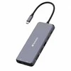 USB (3.2) hub 14-port, 32154, pilka, ilgis przewodu 15cm, Verbatim, 2x USB C, 5x USB A, 2x HDMI, czytnik SD/micro SD