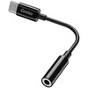 USB/garso adapteris, USB C (M) - Jack (3,5 mm) F, stereo, juodas, Genius ACC-C100