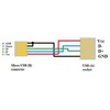 USB kabelis (2.0), microUSB (M) - USB A F, 0.15m, OTG, juoda, EOL
