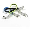 USB laidas (2.0), USB A M - microUSB (M), 49160, 0,2m, juoda, raktų pakabukas, EOL